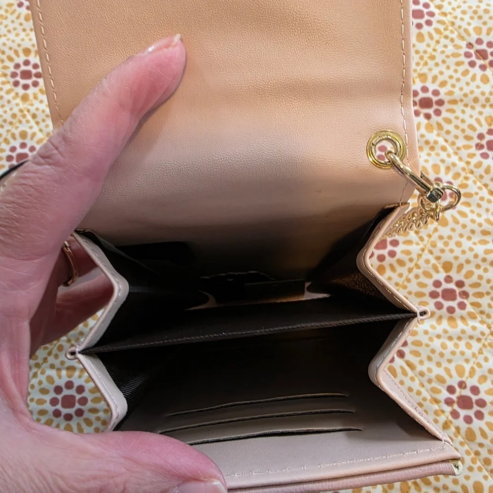 Pink Crossbody Bag with Bow Accent - Picture 3 of 3